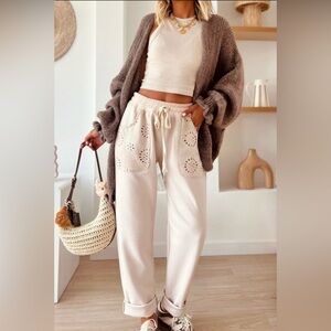 ✨ Cozy Cream Drawstring Pants ✨